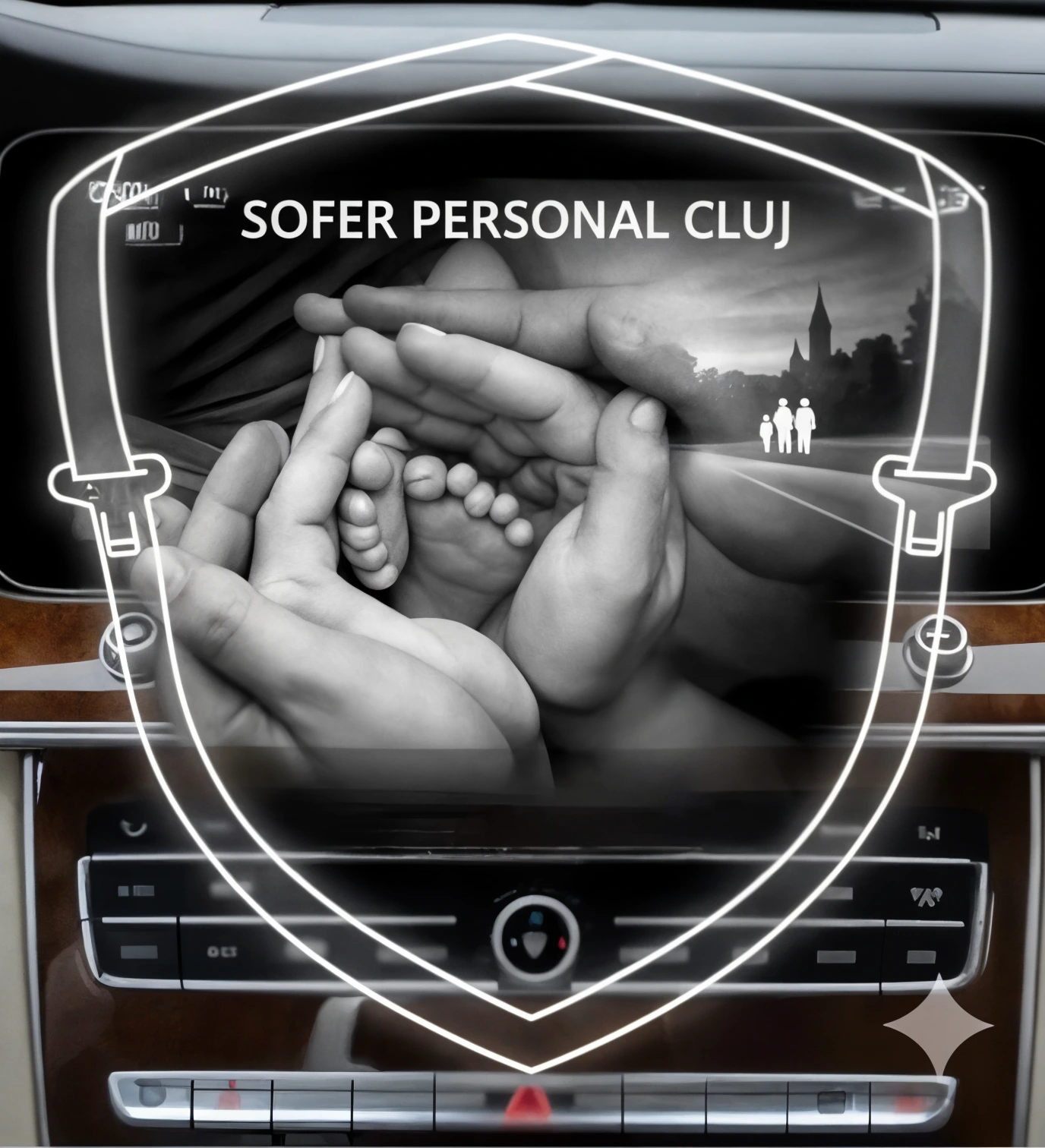 "Your baby's safety is in safe hands. At Personal Driver Cluj, we treat every hospital discharge with maximum responsibility and gentleness. ❤️"